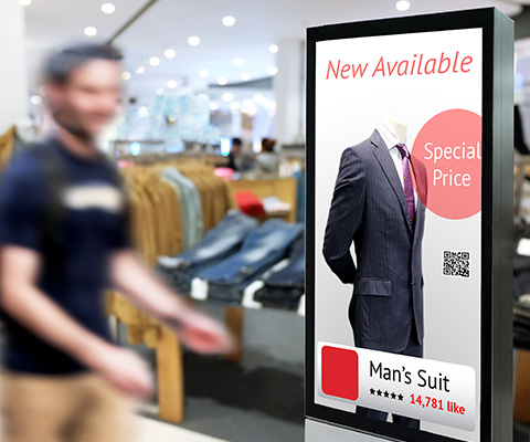 For billboards, terminals and vending machines